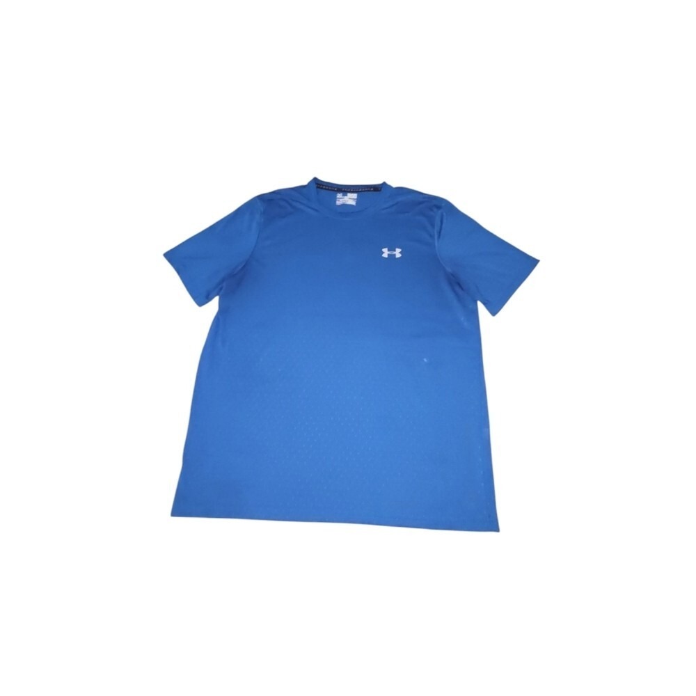 Under Armour Shirt Mens Medium Blue Threadborne Siro HeatGear Tee‎ 1289584